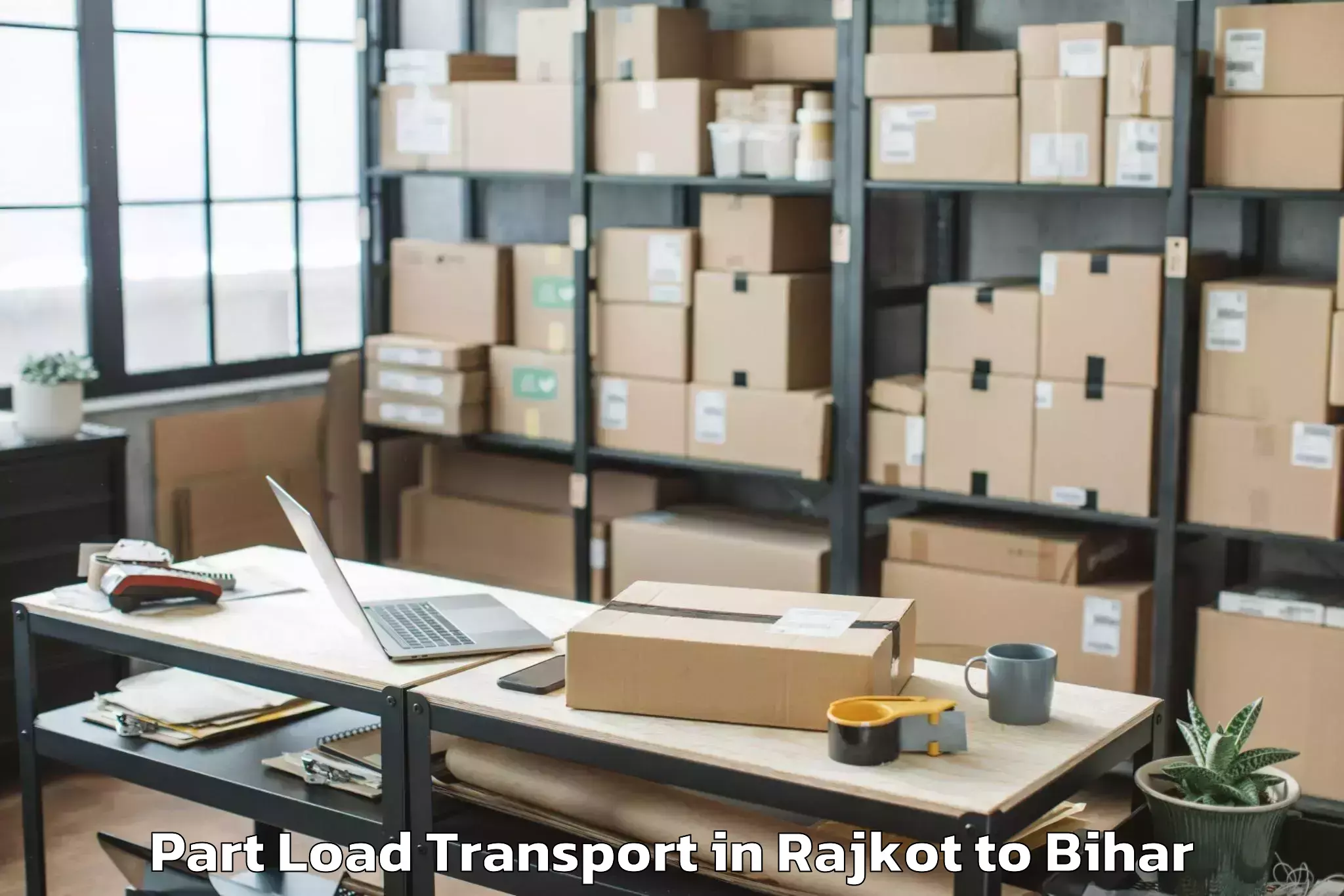 Rajkot to Bithan Part Load Transport